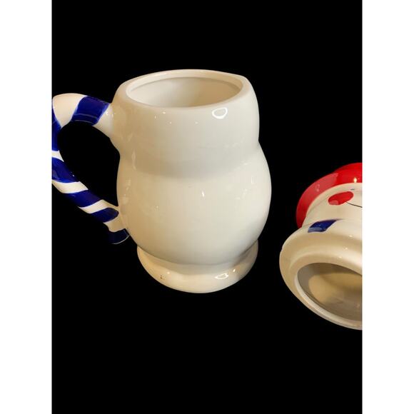 Temp-tations Presentable Ovenware Snowman Mug Lidded Hot Chocolate - Picture 7 of 8